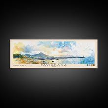 Carregar imagem no visualizador da galeria, Favignana, Italy Watercolor Beach Print, Vacation Gift, Italy Wall Art, Framed Canvas Print, Framed Beach Painting
