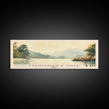 Load image into Gallery viewer, Frenchman’s Cove, Jamaica Watercolor Print, Vacation Gift, Jamaica Wall Art, Beach Painting, Beach Decor, Large Wall Art, Wood Frame Art
