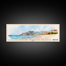 Load image into Gallery viewer, Giardini naxos beach, Italy Watercolor Beach Print, Vacation Gift, Italy Wall Art, Beach Painting, Beach Decor, Beach Painting
