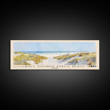 Cargar imagen en el visor de la galería, Gulf Shores Public Beach, Alabama Watercolor Print, Vacation Gift, Alabama Wall Art, Beach Painting, Beach Decor, Large Wall Art, Wood Frame Art
