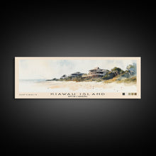 Cargar imagen en el visor de la galería, Kiawah Island, South Carolina Watercolor Print, Vacation Gift, South Carolina Wall Art, Beach Painting, Beach Decor, Large Wall Art, Wood Frame Art
