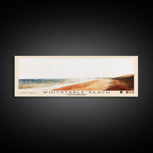 Load image into Gallery viewer, Whitstable beach, United Kingdom Watercolor Beach Print, Vacation Gift, United Kingdom Wall Art, Beach Painting, Beach Decor, Beach Painting
