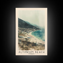 Load image into Gallery viewer, Altinkum Beach, Turkey Watercolor Beach Print, Vacation Gift, Turkey Wall Art, Beach Painting, Beach Decor, Beach Painting
