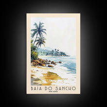 Load image into Gallery viewer, Baía do Sancho, Brazil Watercolor Beach Print, Vacation Gift, Brazil Wall Art, Beach Painting, Beach Decor, Beach Painting
