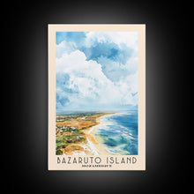 Load image into Gallery viewer, Bazaruto Island, Mozambique Watercolor Beach Print, Vacation Gift, Mozambique Wall Art, Beach Painting, Beach Decor, Beach Painting

