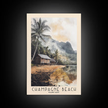 Carregar imagem no visualizador da galeria, Champagne Beach, Vanuatu Watercolor Print, Vacation Gift, Vanuatu Wall Art, Beach Painting, Beach Decor, Beach Or Lakehouse Art
