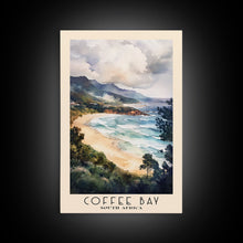Load image into Gallery viewer, Coffee Bay, South Africa Watercolor Beach Print, Vacation Gift, South Africa Wall Art, Beach Painting, Beach Decor, Beach Painting
