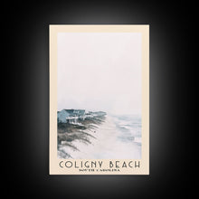 Load image into Gallery viewer, Coligny Beach, South Carolina Watercolor Print, Vacation Gift, South Carolina Wall Art, Beach Painting, Beach Decor, Large Wall Art, Wood Frame Art
