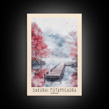 Cargar imagen en el visor de la galería, Sakurai Futamigaura, Japan Watercolor Beach Print, Vacation Gift, Japan Wall Art, Beach Painting, Beach Decor, Beach Painting
