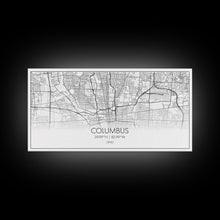 Cargar imagen en el visor de la galería, Columbus Street Map, Ohio Map, Map Print, Modern Art, Wall Art, Canvas Art, Cute Room Décor Aesthetic, Gift For Wife, Patriotic Décor
