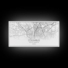 Cargar imagen en el visor de la galería, Columbus Street Map, Georgia Map, Map Print, Modern Art, Wall Art, Canvas Art, Couple Wall Décor, Bedroom Décor Man, Appreciation Gift
