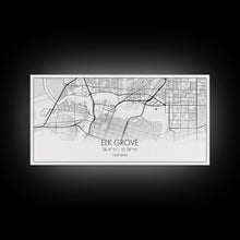 Load image into Gallery viewer, Elk Grove Street Map, California Map, Map Art, Minimalist Art, Wall Art, Canvas Art, Trendy Décor, Gift For Friend, Couple Wall Décor
