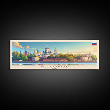 Cargar imagen en el visor de la galería, Belfast United Kingdom Travel Art, City Art, Framed Canvas Print or Metal Wall Art, Europe Travel Poster, Panoramic Wall Art, Extra Wide Wall Art
