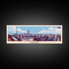 Load image into Gallery viewer, Derby United Kingdom Travel Print Wall Art, Panoramic City Art, Travel Art, Wall Decor, Vacation Gift, Framed Canvas Print Or Metal Art

