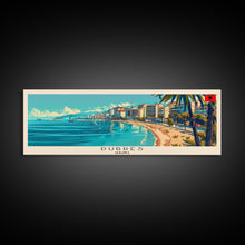 Load image into Gallery viewer, Durres Albania Travel Print Wall Art, Panoramic City Art, Travel Art, Wall Decor, Vacation Gift, Framed Canvas Print Or Metal Art
