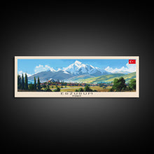 Load image into Gallery viewer, Erzurum Turkey Travel Print Wall Art, Panoramic City Art, Travel Art, Wall Decor, Vacation Gift, Framed Canvas Print Or Metal Art
