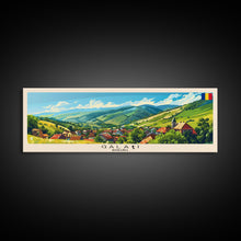 Cargar imagen en el visor de la galería, Galati Romania Travel Art, City Art, Framed Canvas Print or Metal Wall Art, Europe Travel Poster, Panoramic Wall Art, Extra Wide Wall Art
