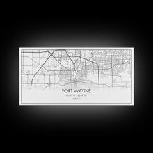 Load image into Gallery viewer, Fort Wayne Map, Nevada Map, Map Art, Minimalist Art, Wall Art, Canvas Art, Moving Gifts, Pool Room Décor, Bar Wall Art, Rustic Home Décor
