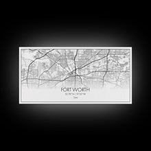 Load image into Gallery viewer, Fort Worth Map, Texas Map, Map Art, Minimalist Art, Wall Art, Canvas Art, Lake House Décor, RV Wall Décor, Birthday Gift, Office Wall Print

