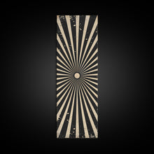 Carregar imagem no visualizador da galeria, Black and White Sun Burst Art Deco Inspired Framed Canvas Print, Wall Art, Office or Mancave Wall Art
