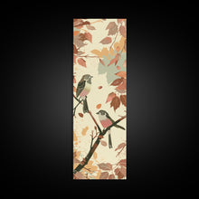 Cargar imagen en el visor de la galería, Charming Small Birds On Autumn Branches For Cozy Fall-Themed Wall Art Japanese Style Framed Canvas Print
