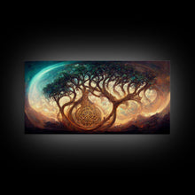 Load image into Gallery viewer, Gaia, norse mythology, canvas print, high fantasy art
