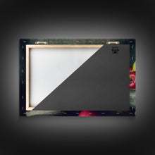 Cargar imagen en el visor de la galería, Farmhouse Kitchen Art, Framed Canvas Print, Still Life of Apples In A Rustic Bowl, Photography Print, Kitchen Decor, Rustic Country Kitchen
