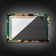 Cargar imagen en el visor de la galería, Flock of Geese, art deco style, midcentury style art, framed canvas print
