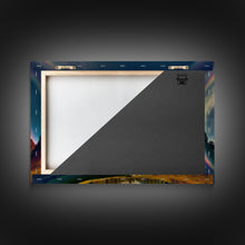 Carregar imagem no visualizador da galeria, Fish-Eye Rainbow, Yellowstone, Framed Canvas Print, beautiful rainbow nature art
