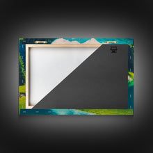 Carregar imagem no visualizador da galeria, Calm and Serene Landscape Painting, Framed Canvas Print National Park Canvas Art, Framed wall decor, living room wall art, Pine Tree Lake
