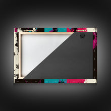 Load image into Gallery viewer, Electric Guitar Graffiti Punk Pop Art, Instrument Drawings, Framed Canvas Print, Pop Art, Splatter Art, Large Living Room Wall Decorr
