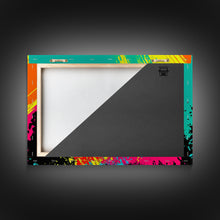 Cargar imagen en el visor de la galería, Chicago City Skyline Graffiti Art, Framed Canvas Print, Large Office Wall Decor, Huge Living Room Art
