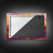 Load image into Gallery viewer, Desert Cactus Sunset Painting Framed Canvas Print, Western Decor, Southwest Wall Art, Arizona Painting, Landscape Painting, Farmhouse Decor
