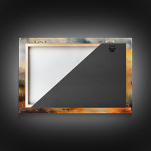 Load image into Gallery viewer, Desert Landscape Watercolor Painting, Wood Framed Canvas Print, Utah Desert Painting, Metal Print, Farmhouse Decor
