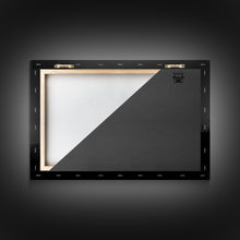 Load image into Gallery viewer, Cowboys Under A Full Moon, Framed Canvas Print, Black and White Western Photography, Wild West Art, Western Decor, Farmhouse Country Art
