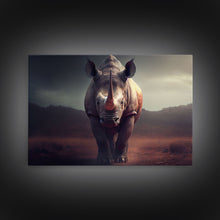 Load image into Gallery viewer, Desert Rhinoceros Animal Nature Ivory Tusk Fine Art Print, Wall Decor, Wall Poster, Wall Art Print
