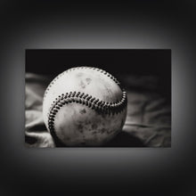 Load image into Gallery viewer, Framed Baseball Print, Black and White Baseball Picture, Sports Wall Decor, Boys Room Wall Decor, Baseball Player Gift, Baseball Nursery Art
