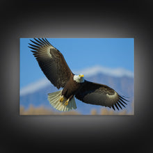 Load image into Gallery viewer, Eagle in a Mountain Clouds Canvas Wall Art Design, Framed Canvas Print Decor for Home &amp; Office Decoration, CANVAS READY to Hang
