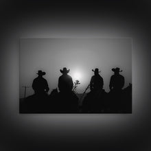 Load image into Gallery viewer, Cowboy Prints Framed Wall Art, Western Decor, Black and White Photography, Western Decor, Wild West Art, Cowboy Art, Wild West Art Print
