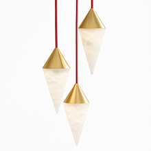 Carregar imagem no visualizador da galeria, Conus Alabaster Chandelier
