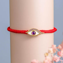 Carregar imagem no visualizador da galeria, Eye of Spiritual Protection - Four-Strand Red String Bracelet
