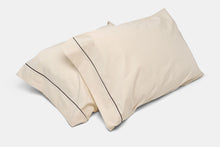 Load image into Gallery viewer, Cotton Bed Pillowcases with Classic Piping Design
