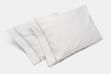 Load image into Gallery viewer, Cotton Bed Pillowcases with Classic Piping Design
