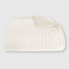Load image into Gallery viewer, Bamboo Quilted Coverlet - Ivory

