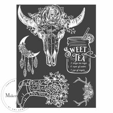 Load image into Gallery viewer, Cowgirl - Mesh Stencil 8.5x11
