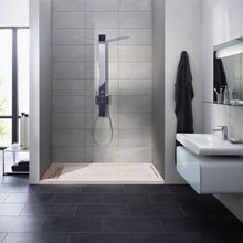 Load image into Gallery viewer, Cream Royal Marble Rectangular Shower Base Hand-carved from Solid Marble Block (W)16&quot; (L)48&quot;
