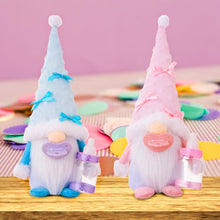 Load image into Gallery viewer, Cute Nursery Pair Baby Gnome Set of 2, Light Blue and Pink Toddler Boy and Girl
