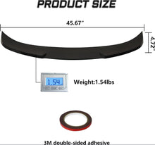 Cargar imagen en el visor de la galería, Auraroad 3.9 ★★会 68 Rear Spoiler Compatible with 2018-2024 8th Gen Camry LE SE XLE XSE,M4 Style Rear Trunk Wing ABS Rear Spoiler (Matte Black)

