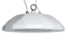 Cargar imagen en el visor de la galería, 150W LED UFO High Bay Light - Perfect for Food Service &amp; Labs - 5000K, 150lm/w, 0-10V Dimmable, DLC 5.1 &amp; NSF Certified
