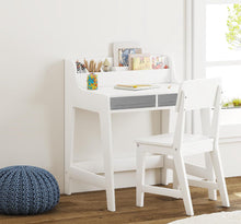 Load image into Gallery viewer, UTEX Kids Desk and Chair Set, Study Desk for Kids with Storage Bins, Wooden Children Study Table, Student Writing Desk for Bedroom &amp; Study Room
